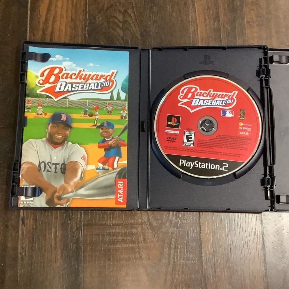 Backyard Baseball 10 & Backyard NBA Basketball PS2 Bundle David Ortiz Tim Duncan